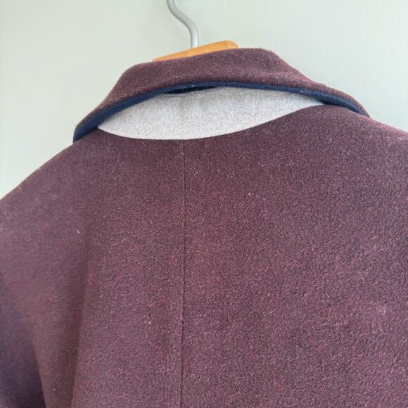 TOPSHOP Maroon Top Coat - Picture 4 of 4